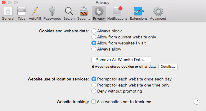 Clear Cache and Browser History: Apple Safari – Emergency Management  Victoria